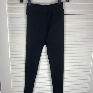 Naked Wardrobe Black Ribbed Leggings